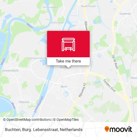 Buchten, Burg. Lebensstraat map