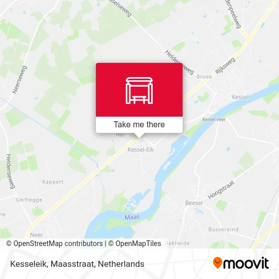 Kesseleik, Maasstraat map