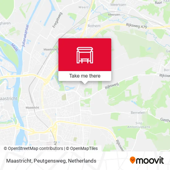 Maastricht, Peutgensweg map
