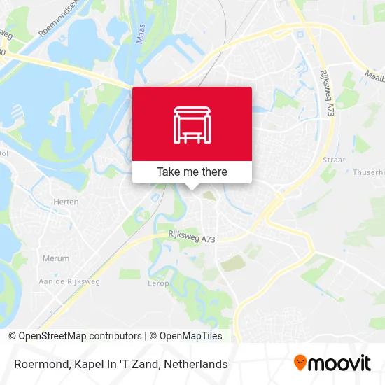 Roermond, Kapel In 'T Zand map