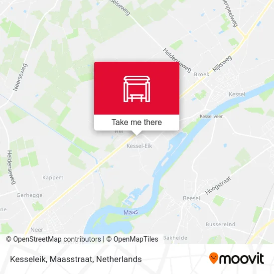 Kesseleik, Maasstraat map