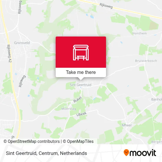 Sint Geertruid, Centrum map