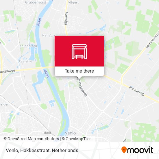 Venlo, Hakkesstraat map