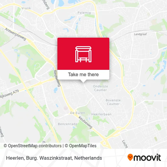 Heerlen, Burg. Waszinkstraat map