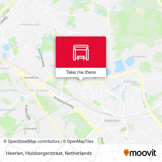 Heerlen, Huisbergerstraat map