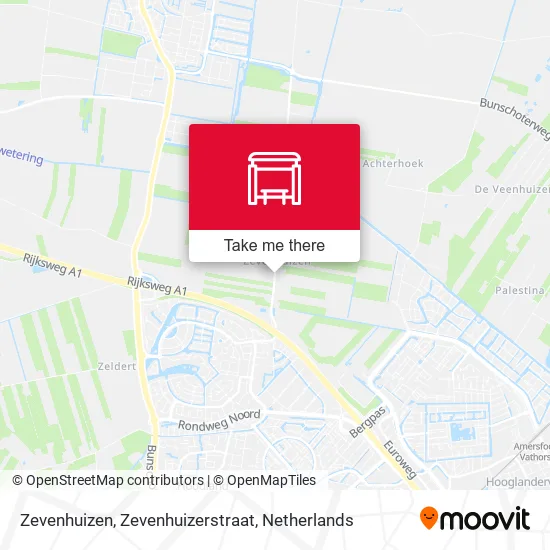 Zevenhuizen, Zevenhuizerstraat map