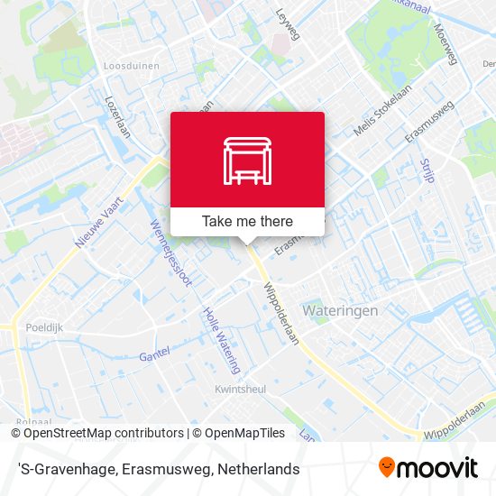 'S-Gravenhage, Erasmusweg Karte