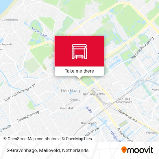 'S-Gravenhage, Malieveld map