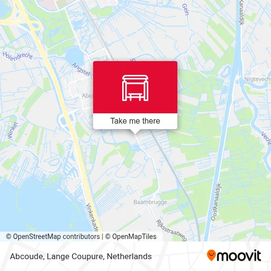 Abcoude, Lange Coupure map