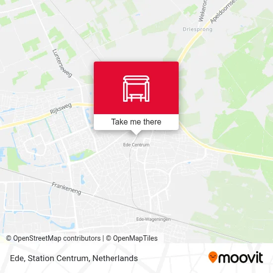 Ede, Station Centrum Karte