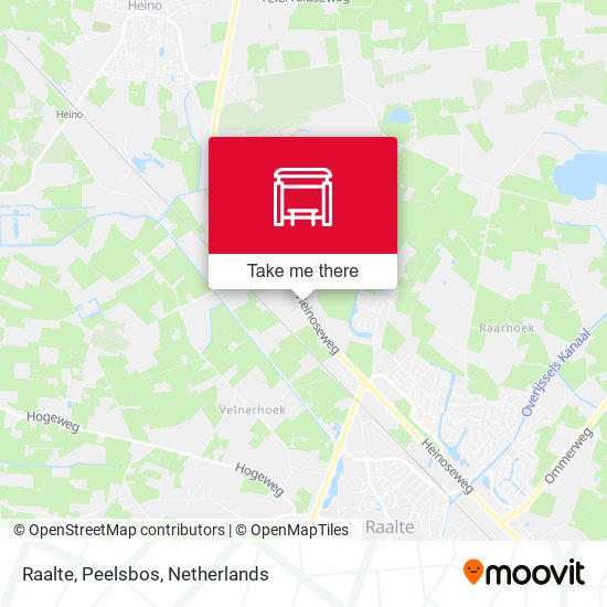 Raalte, Peelsbos map