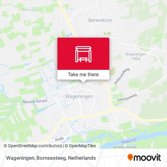 Wageningen, Bornsesteeg map