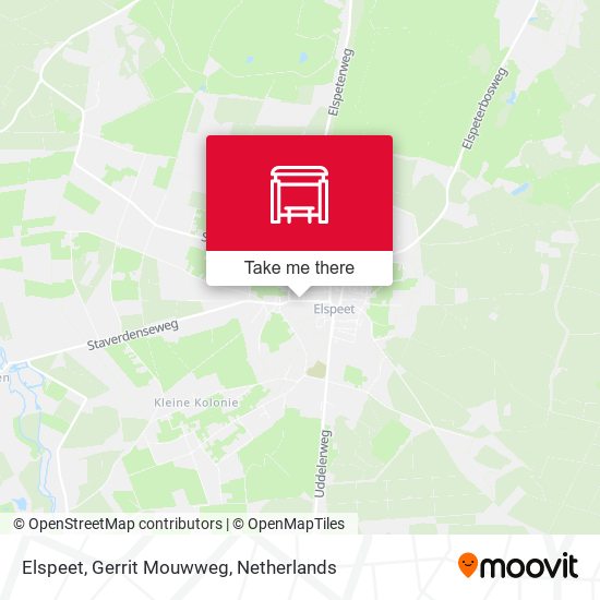 Elspeet, Gerrit Mouwweg map