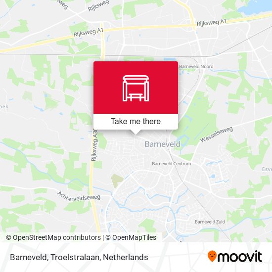 Barneveld, Troelstralaan Karte