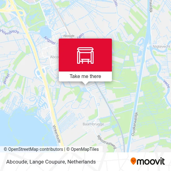 Abcoude, Lange Coupure map