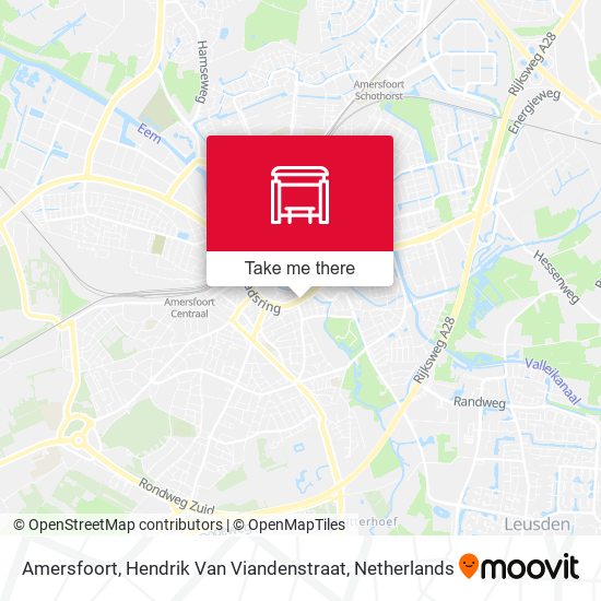 Amersfoort, Hendrik Van Viandenstraat map