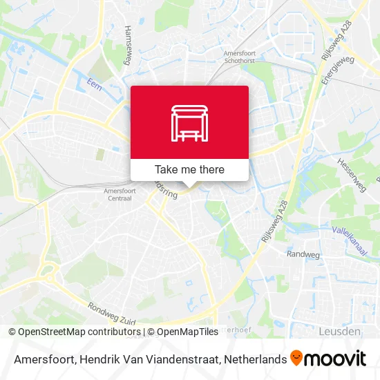 Amersfoort, Hendrik Van Viandenstraat map