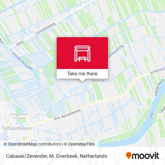 Cabauw/Zevender, M. Overbeek map