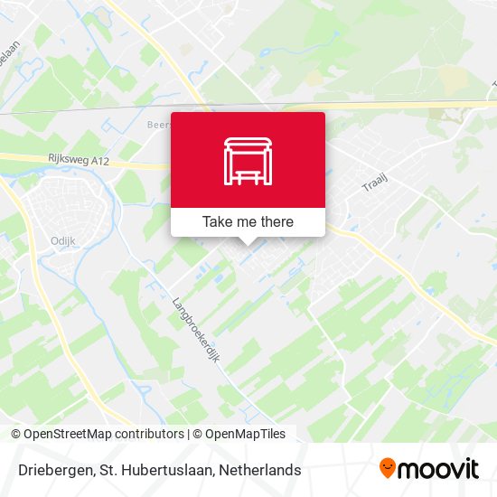 Driebergen, St. Hubertuslaan map