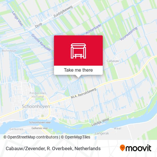 Cabauw/Zevender, R. Overbeek map
