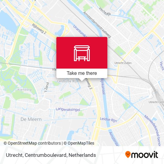 Utrecht, Centrumboulevard map