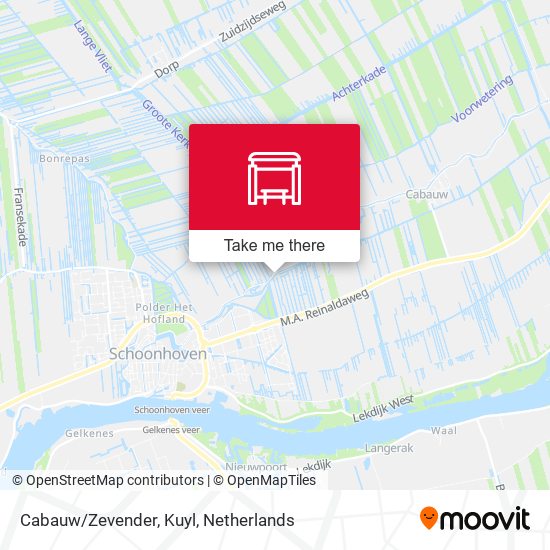 Cabauw/Zevender, Kuyl map