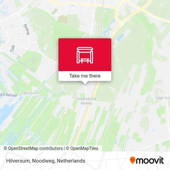 Hilversum, Noodweg map
