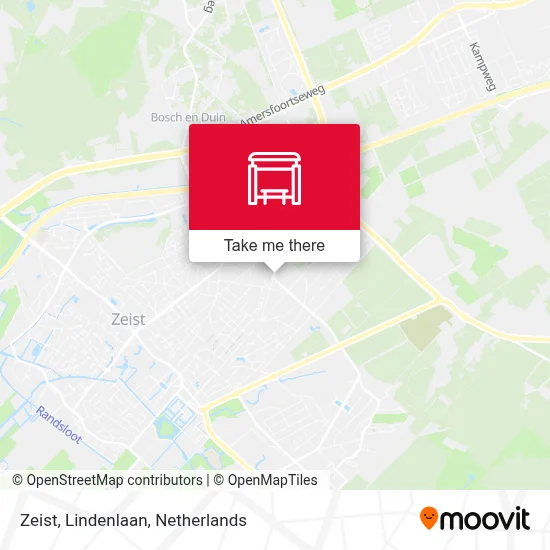 Zeist, Lindenlaan map