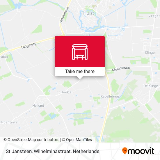 St.Jansteen, Wilhelminastraat map