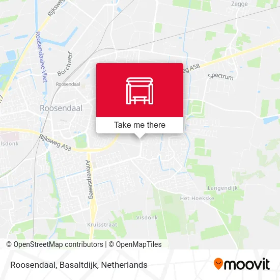 Roosendaal, Basaltdijk map