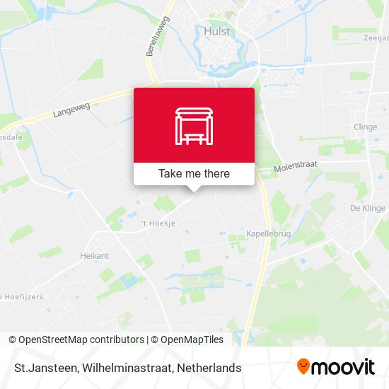 St.Jansteen, Wilhelminastraat map