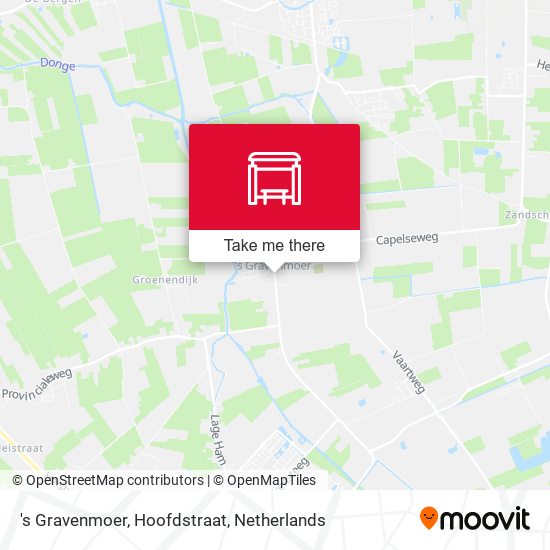 's Gravenmoer, Hoofdstraat Karte