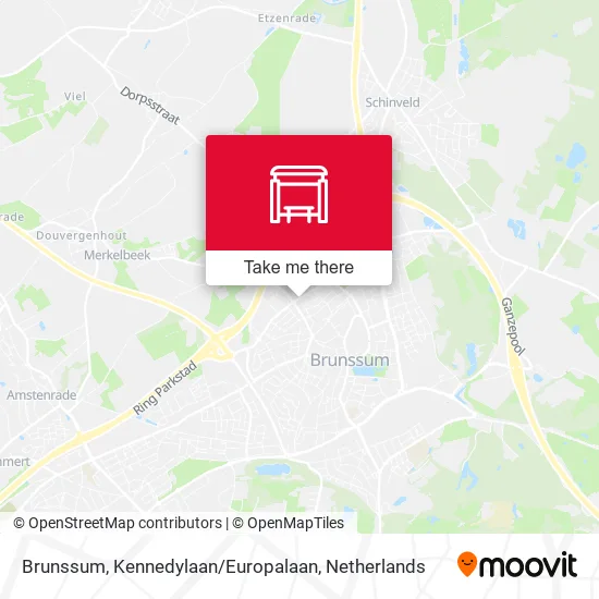 Brunssum, Kennedylaan / Europalaan map