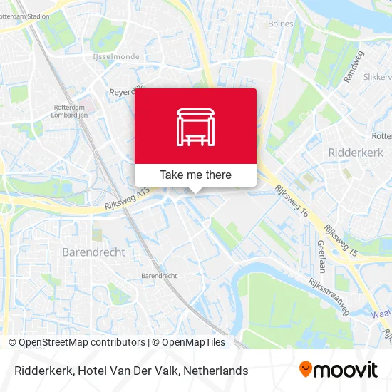 Ridderkerk, Hotel Van Der Valk map