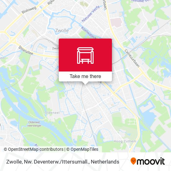 Zwolle, Nw. Deventerw. / Ittersumall. Karte