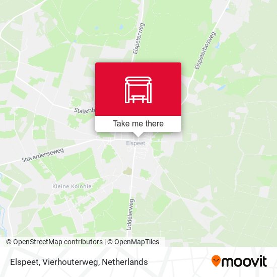 Elspeet, Vierhouterweg map