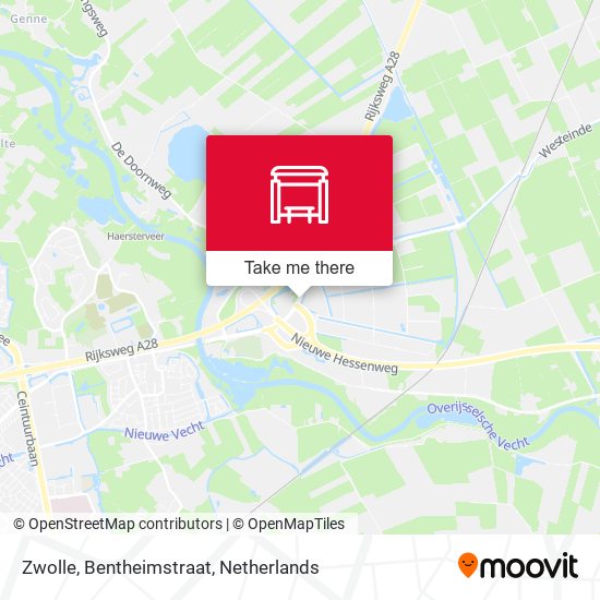 Zwolle, Bentheimstraat map