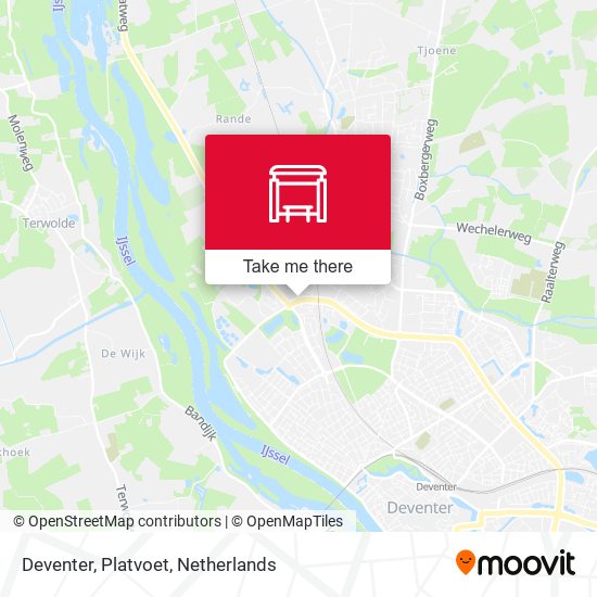 Deventer, Platvoet map