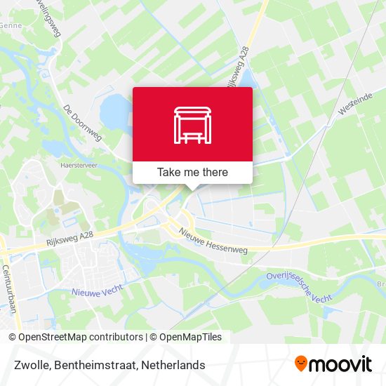 Zwolle, Bentheimstraat Karte