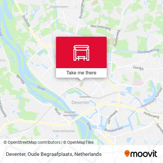 Deventer, Oude Begraafplaats map