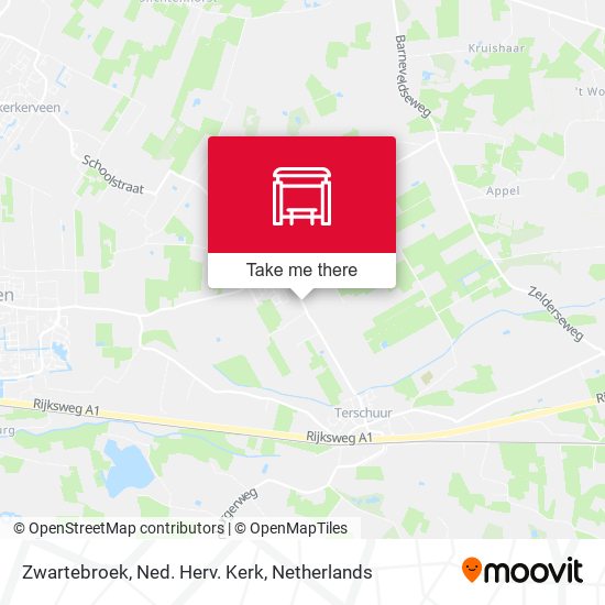 Zwartebroek, Ned. Herv. Kerk map