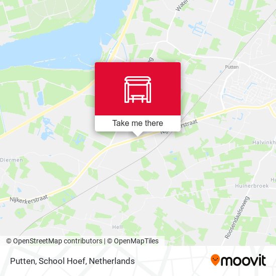 Putten, School Hoef map