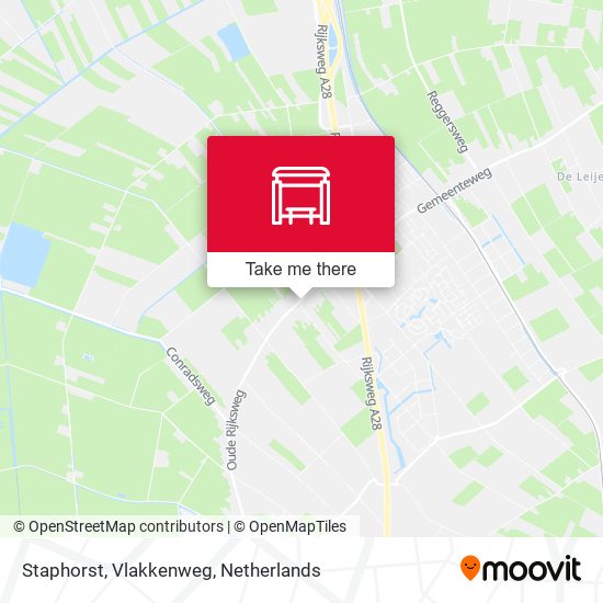 Staphorst, Vlakkenweg map