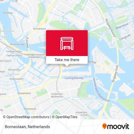 Borneolaan map