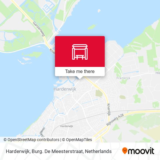 Harderwijk, Burg. De Meesterstraat Karte