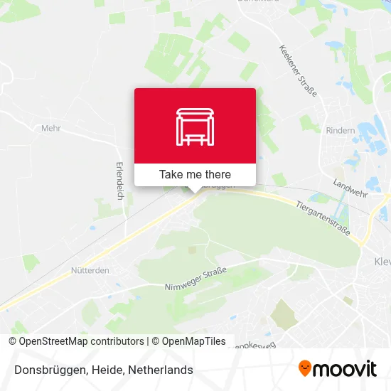 Donsbrüggen, Heide Karte