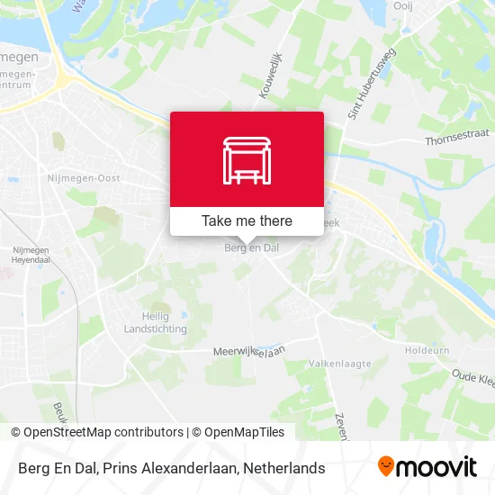 Berg En Dal, Prins Alexanderlaan map