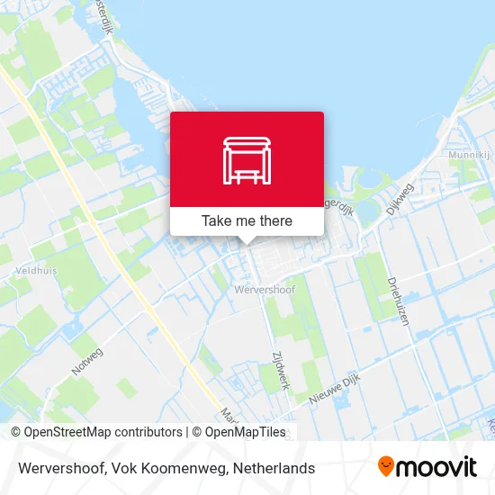 Wervershoof, Vok Koomenweg map