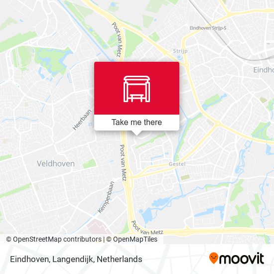 Eindhoven, Langendijk Karte