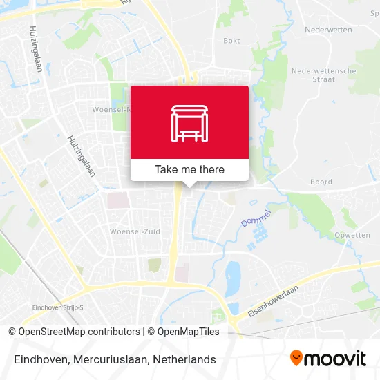 Eindhoven, Mercuriuslaan Karte